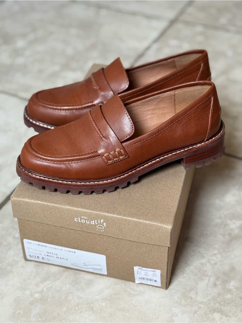 Madewell “The Corinne” Lugsole Loafers